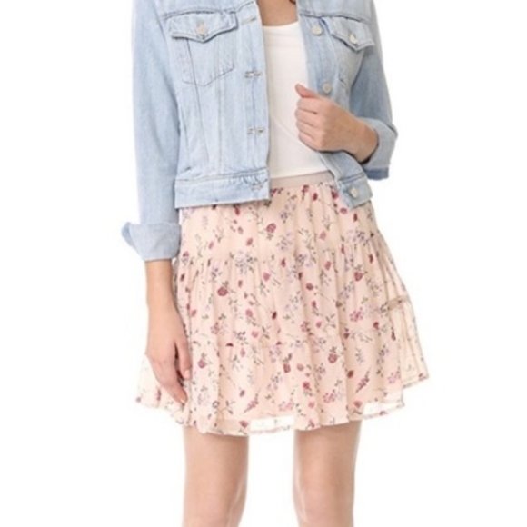 Joie Dresses & Skirts - Joie Harriette pink petal mini tiered skirt